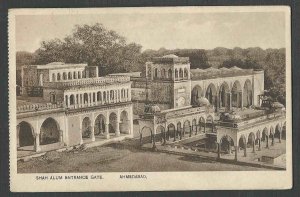 DATED 1932 PPC* INDIA SHAH ALUM ENTRANCE GATE AHMEDABAD PHOTO TYPE