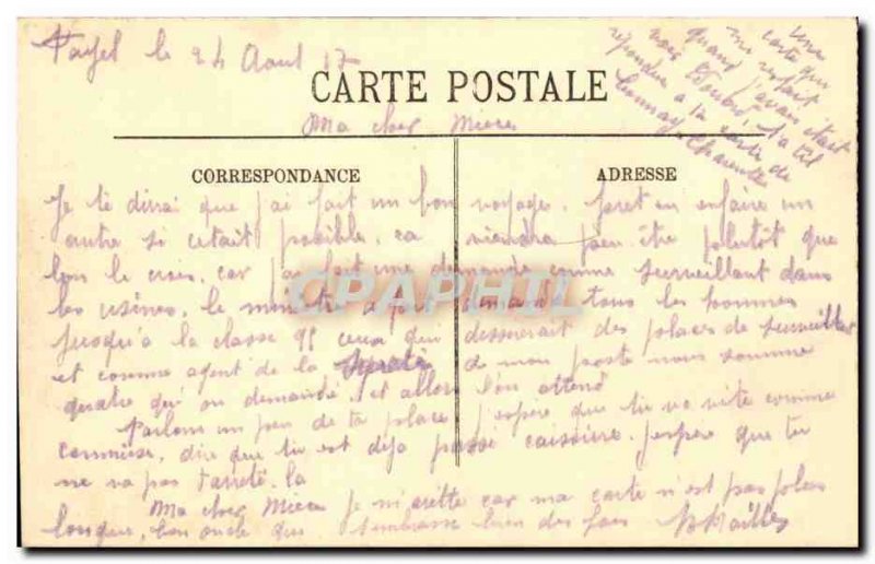 Versailles Postcard The Old Neptune Fountain Many waters