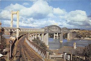B87412 the tamar bridge cornwall to devon railroad  uk
