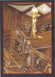 The Bronze Cherub Holding Lamp Grand Staircase Titanic Ship Museum  4 by 6