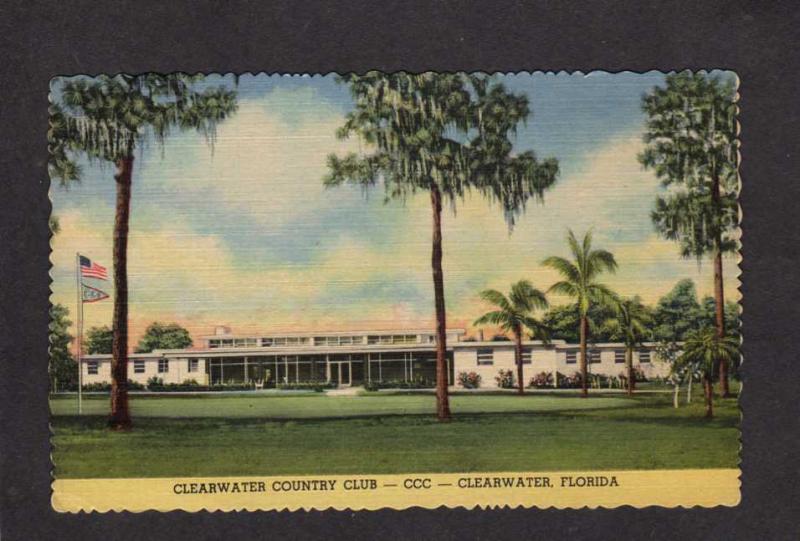 FL Clearwater County Club Golf Golfing Course Florida Postcard Pro Billy Burke