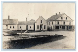 1907 Columbia Falls ME, B.E. Allen Dry Goods Store RPPC Photo Antique Postcard 