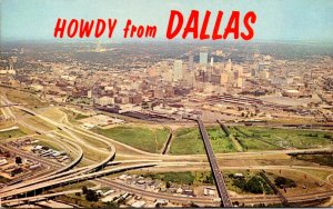 Texas Howdy From Dallas With Aerial View