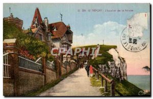 Old Postcard Treport L & # 39escalier cliff