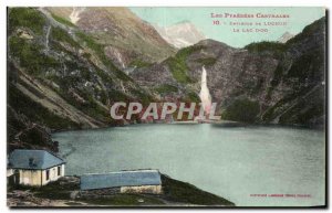 Old Postcard Around Luchon The lake & # 39Oo