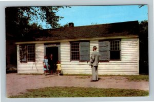 Greenfield Village, Post Office 1960's Family Visitors, Chrome Michigan Postcard