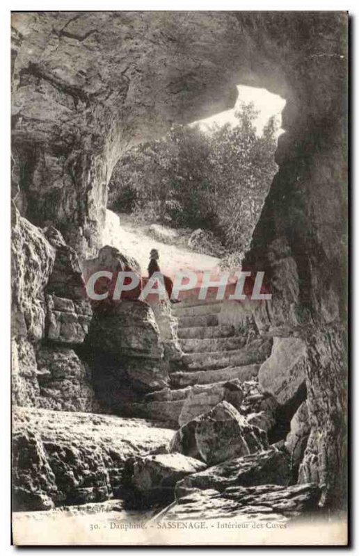 Old Postcard Dauphine Sassenage Interior Of Tanks