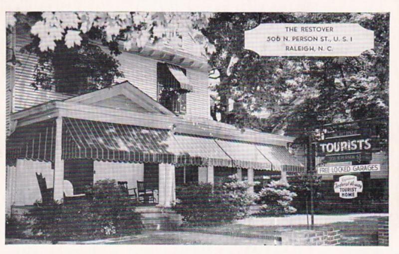 North Carolina Raleigh The Restover Guest Home 1965