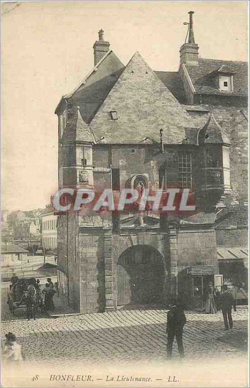 Old Postcard Honfleur Lieutenancy