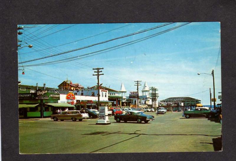 ME Amusement Park Wolfies Restaurant Noahs Ark Old Orchard Beach Maine Postcard