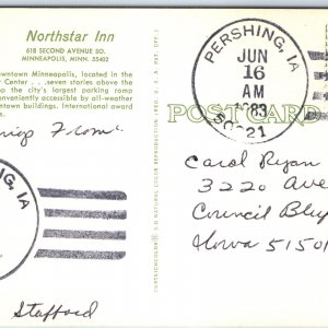 1983 Pershing, IA Post Office Cancel Postcard Town USPO Postal History A267