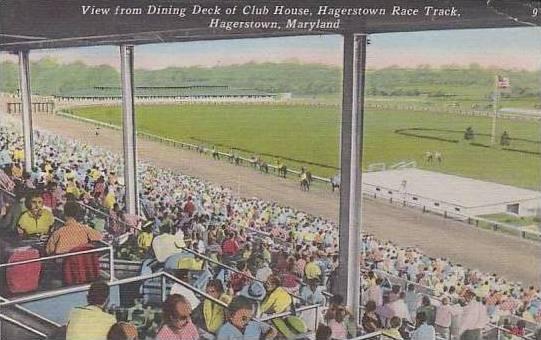 Maryland Haggerstown View From Dining Deck Of Club House Haggerstown Race Track