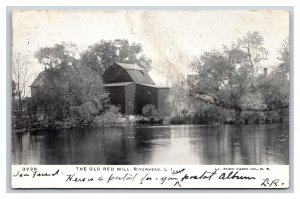 Old Red Mill Riverhead Long Island NY 1905 UDB Postcard V17