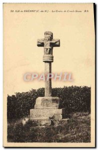 Old Postcard Ile de Brehat The Cross Crech Guen