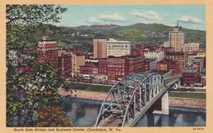 CHARLESTON, West Virginia, 1930-1940s; South Side Bridge & Business Center