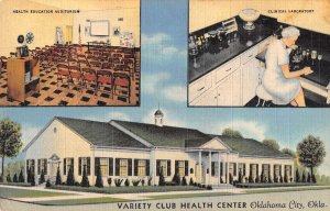 Oklahoma City Oklahoma Variety Club Health Center Laboratory Postcard AA48998