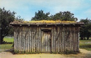 Chrome Era, Little Log Schoolhouse, Cowtown, Wichita, KS, Old Postcard