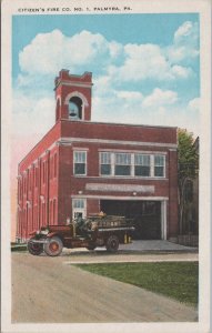 Postcard Citizen's Fire Co No 1 Palmyra PA