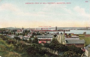 MI, Manistee, Michigan, Bird's Eye View Of Mill District, Bosselman No 5254