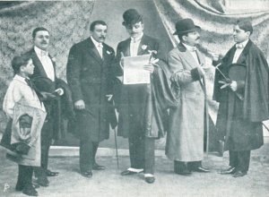 Deluca  Brothers Acrobats Troupe Postcard