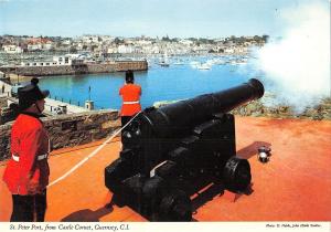 uk6601 st peter port castle cornet guernsey uk gun military