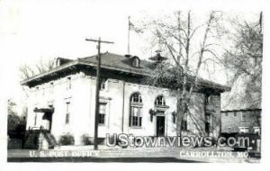 Real Photo - US Post Office in Carrollton, Missouri