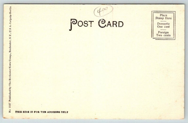 Worcester  Massachusetts Old South Church   Postcard  c1907