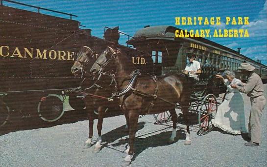 Canada Alberta Buggy and Train Heritage Park Calgary