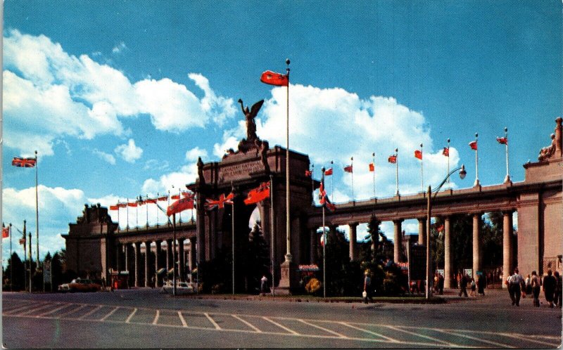 Princes Gates Canadian National Exhibition Toronto Ontario Canada VTG Postcard 