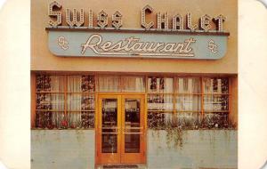 Colorado Springs Colorado The Swiss Chalet Restaurant Vintage Postcard J78870