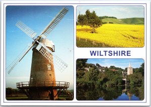 VINTAGE CONTINENTAL SIZE POSTCARD OUTDOOR SCENES AT WILTSHIRE ENGLAND U.K.