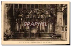 Old Postcard The Faouet Chapel St Fiacre The Jube