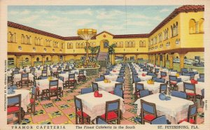 Tramor Cafeteria, St. Petersburg, Florida, Early Linen Postcard, Unused