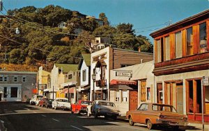 Tiburon California Main Street Shops and Restaurant Vintage Postcard U2164