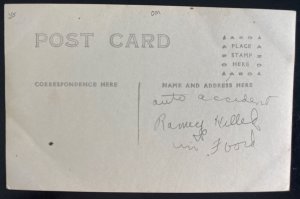 Mint USA Real Picture Postcard RPPC Early Automobile Car accident