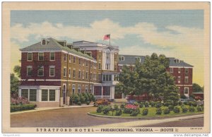 Stratford Hotel , FREDERICKSBURG , Virginia , 30-40s