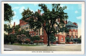 1920's SAVANNAH GEORGIA HOTEL DE SOTO*J.B. POUND & CHARLES G. DAY*POSTCARD