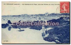 Old Postcard View Pornichet Generale Taking Rocks Beach of the Old Pornichet