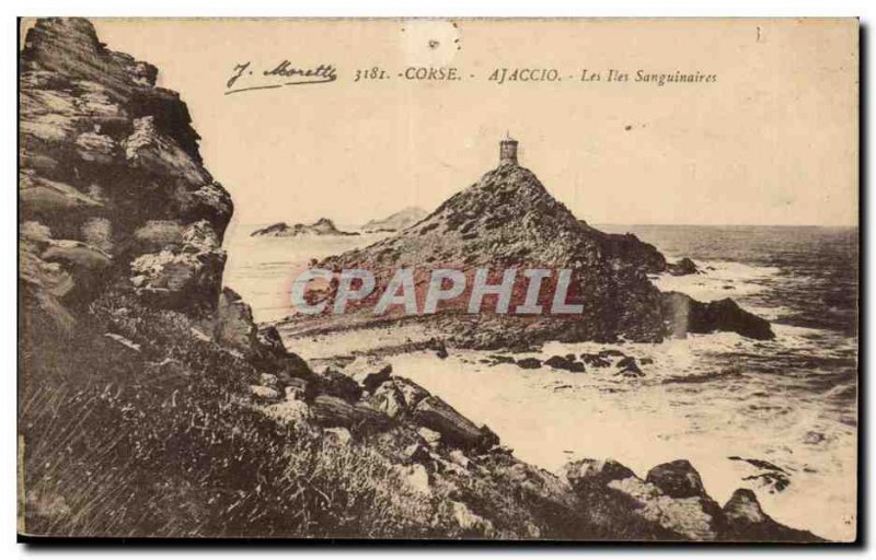 Corsica - Corsica - Ajaccio - Les Iles Sanguinaires - Old Postcard