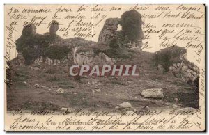 Old Postcard La Roche Maurick Together ruins of the castle
