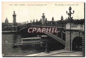 Postcard Old Parius Pont Alexandre III
