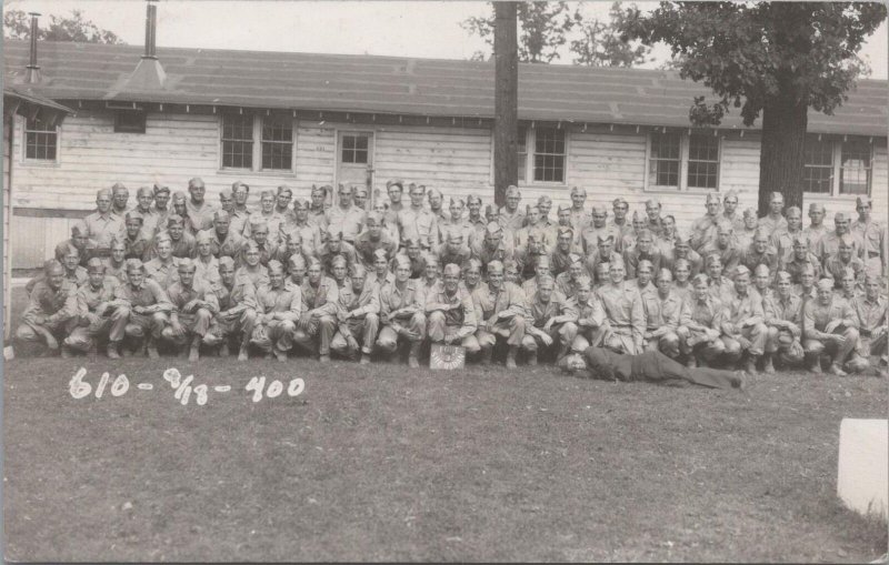 RPPC Postcard Military PS Jameson Fort Sheridan IL 1946