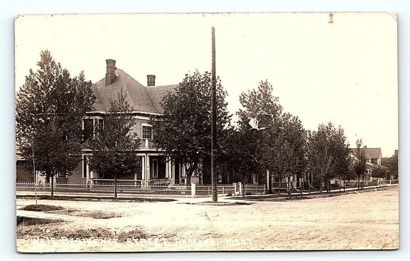 RPPC ANACONDA, MT Montana ~ Residential STREET SCENE c1910s  Postcard