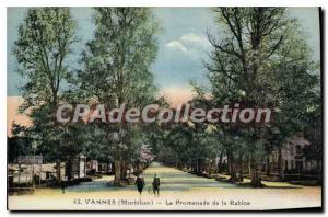 Old Postcard Vannes La Promenade De La Rabin