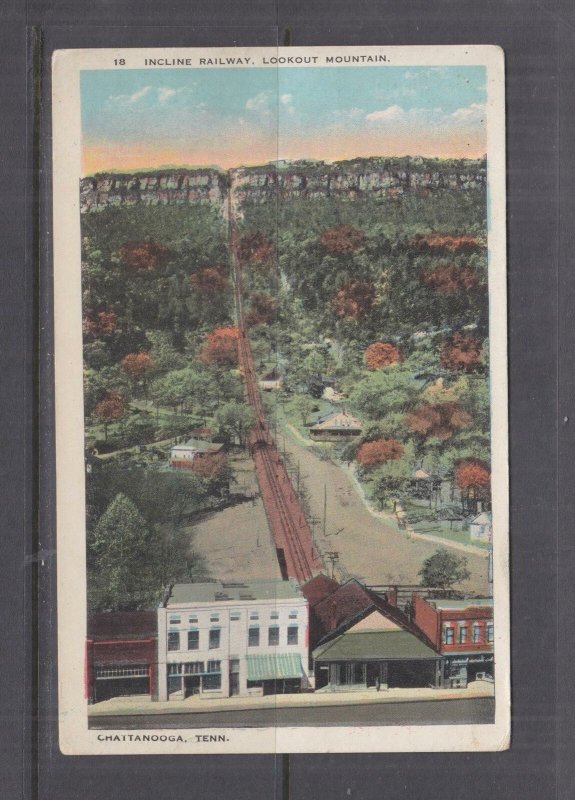 TENNESSEE, CHATTANOOGA, INCLINE RAILWAY, LOOKOUT MOUNTAIN, c1930 ppc., unused.