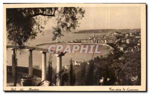 Old Postcard Menton Garavan shooting