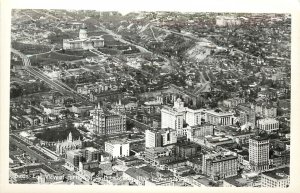 RPPC Postcard; Birdseye View Salt Lake City UT Looking North, Unposted c1940