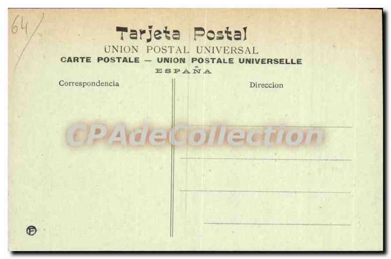 Postcard Old Behobie there Behobia The El Bidasoa Bidasoa