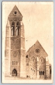 RPPC Real Photo Postcard -  c1930  Church