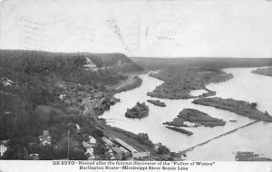 De Soto Burlington Route-Mississippi River Scenic Line Burlington Train 1909 